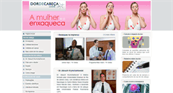 Desktop Screenshot of dordecabeca.com.br
