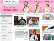 Tablet Screenshot of dordecabeca.com.br