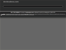 Tablet Screenshot of dordecabeca.com